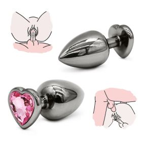 Heart Shaped Base With Jewelry Birth Stone -Anal-Play Rose Red 3PC Heart Shaped Rose Red Base With Jewelry Birth Stone Butt-Anal-Play Adult Sex T